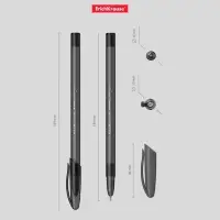 Ручка шариковая ErichKrause Neo Original, игольчатый узел 0.7 мм, чернила чёрные, супермягкое письмо, длина линии письма 1000 метров