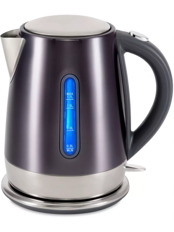 Чайник HYK-S7777 1.7л. 2200Вт графит серебристый