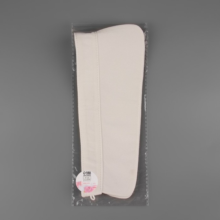 Воротник съёмный, диаметр горловины = 22 см, 42 &times; 6 см, цвет айвори