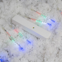 Гирлянда «Сосульки» 2.4 × 0.2 м, IP44, прозрачная нить, 96 LED, свечение мульти с эффектом стекания, 12 В Гирлянда «Сосульки» 2.4 × 0.2 м, IP44, прозрачная нить, 96 LED, свечение мульти с эффектом стекания, 12 В