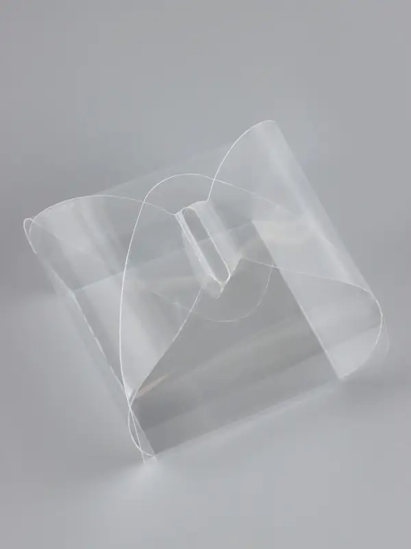 Складная прозрачная коробка из PVC, для упаковки подарков, 4.5&times;4.5&times;4.5 см
