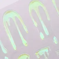 Наклейки для ногтей &laquo;Мороженое&raquo;, голографические, белые