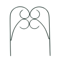 Ограждение декоративное, 55 &times; 300 см, 5 секций, металл, зелёное, &laquo;Садовод&raquo;