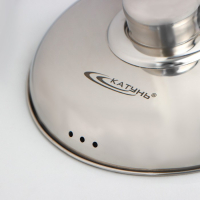 Ковш &laquo;Гретта&raquo;, 1,8 л, d=16 см, металлическая крышка, с теплораспределительным слоем, металлическая ручка, индукция