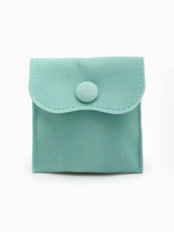 Набор конвертиков для украшений 10 шт. бархатный, 7&times;7 см, бирюзовый (7461969)