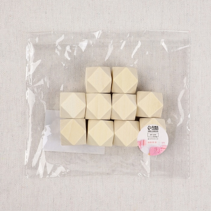 Набор бусин для макраме «Многогранник», d = 25 мм, 10 шт Набор бусин для макраме «Многогранник», d = 25 мм, 10 шт