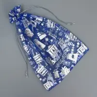 Мешочек подарочный органза &laquo;Зимние радости&raquo;, 20 х 30 см +/- 1.5 см