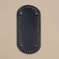 Донце для сумки, с ножками, овальное, 25 × 12 × 0,3 см, цвет чёрный/серебряный Донце для сумки, с ножками, овальное, 25 × 12 × 0,3 см, цвет чёрный/серебряный