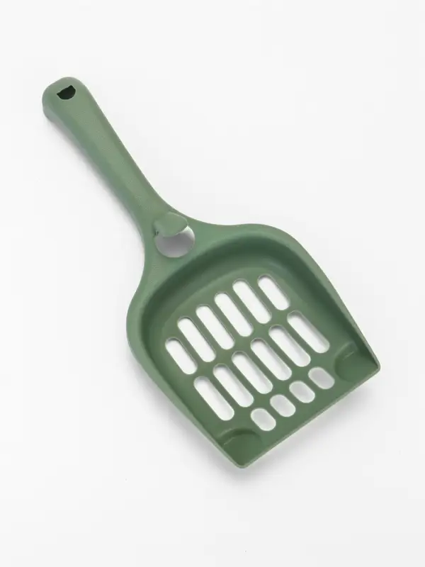 Лоток для кошек Фур-Мур 48&times;35.5 cм с высоким бортом + совок, Soft-touch, изумруд