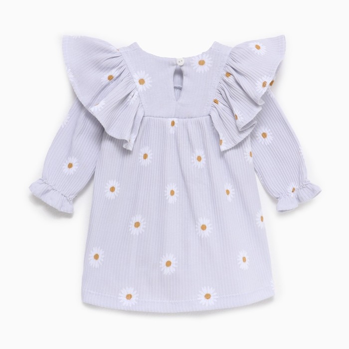 Платье с дл. рукавом Крошка Я Ромашка, рост 92-98 см, серый Платье с дл. рукавом Крошка Я Ромашка, рост 92-98 см, серый