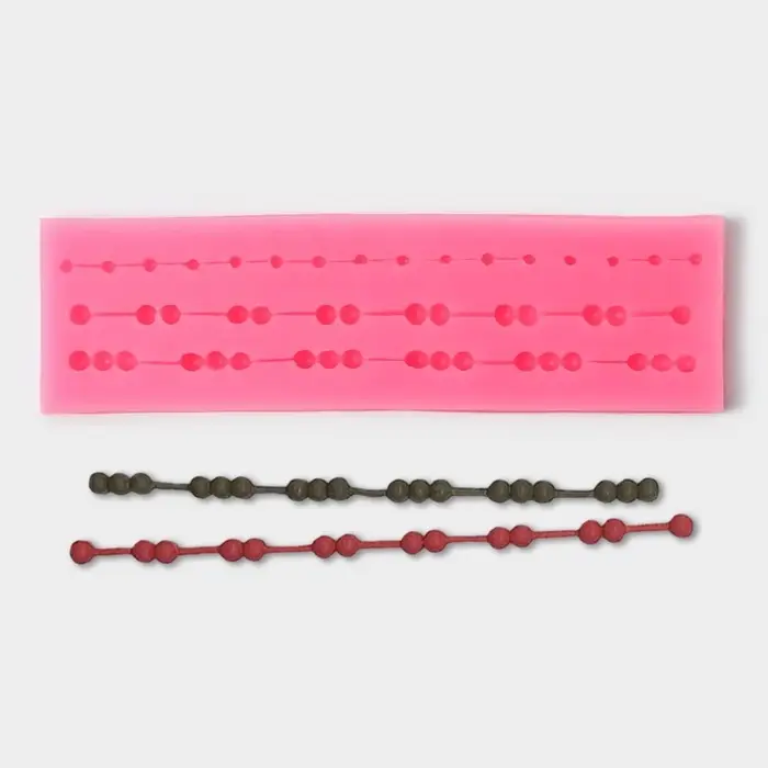 Молд &laquo;Бусы&raquo;, силикон, 15.5&times;4.5&times;1.3 см, розовый