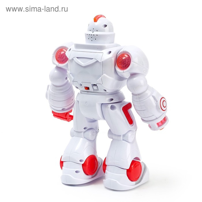 Робот &laquo;Ракетчик&raquo; световые и звуковые эффекты, стреляет ракетами, работает от батареек, цвета МИКС