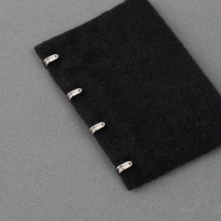 Застёжка-удлинитель для бюстгальтера, 3 ряда 4 крючка, 5 × 7,5 см, 3 шт, цвет белый/бежевый/чёрный Застёжка-удлинитель для бюстгальтера, 3 ряда 4 крючка, 5 × 7,5 см, 3 шт, цвет белый/бежевый/чёрный