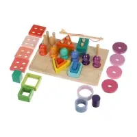 Детская деревянная пирамидка сортер с удочкой