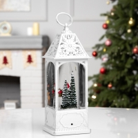 Фигура светодиодная «Новогодняя встреча», 28.4х10.4х10.4 см, музыка, батарейки ААх3 (не в комплекте), USB, свечение тёплое белое Фигура светодиодная «Новогодняя встреча», 28.4х10.4х10.4 см, музыка, батарейки ААх3 (не в комплекте), USB, свечение тёплое белое