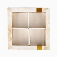 Коробка под 4 конфеты с ячейками &laquo;Поздравляю&raquo;, 10 х 10 х 3 см