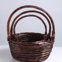 Набор корзин 3шт, 38х16х40/32х13х35/26х12х30 см, ива