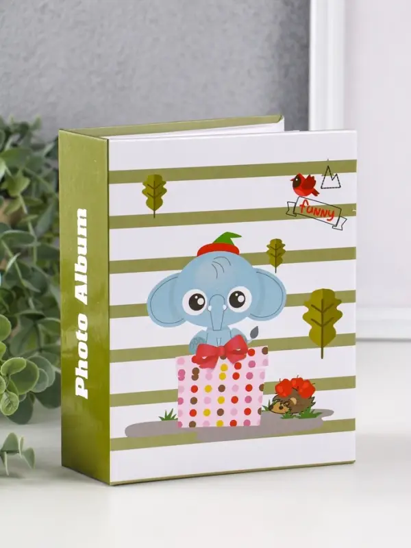 Фотоальбом 100 фото "Слоник" 10X15см, ПП карм.
