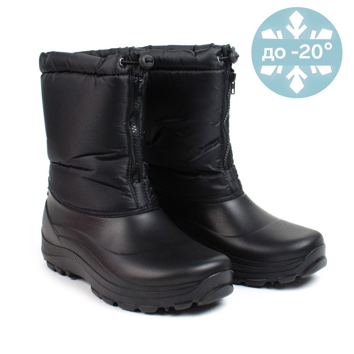 Сноубутсы мужские &laquo;ЭВА&raquo;,цвет чёрный, размер 46-47