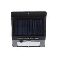 Садовый светильник на солнечной батарее с датчиком движения, накладной, 9.5 &times; 13 &times; 5 см, 30 LED, свечение белое