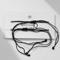 Браслеты &laquo;Неразлучники&raquo; best friend, пряжки, цвет чёрный, 7 см