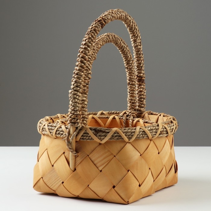 Набор корзин плетеных, 22x11/30 см, 17x9/26 см, 2 шт, секвойя Набор корзин плетеных, 22x11/30 см, 17x9/26 см, 2 шт, секвойя