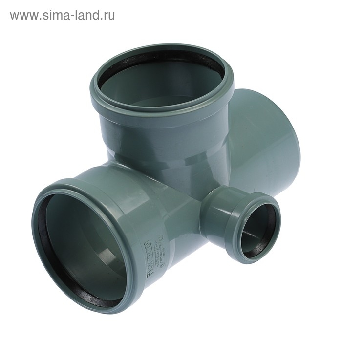 Крестовина канализационная FLEXTRON, 110 х 110 х 50, мм, 87,5&deg;, левая