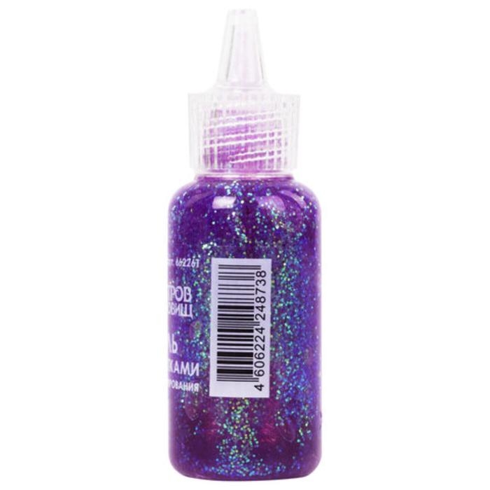 Гель с блёстками Гель с блёстками "Остров сокровищ", 20мл, неон, МИКС