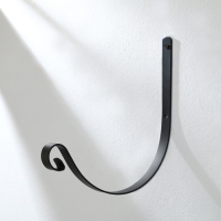 Кронштейн для кашпо кованый, 28 см, металл, чёрный Кронштейн для кашпо кованый, 28 см, металл, чёрный