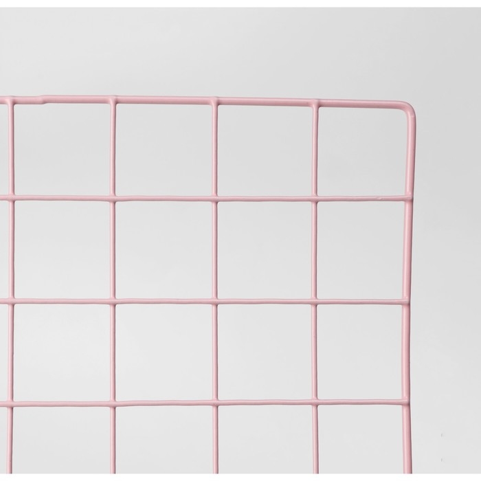 Сетка торговая 45&times;65 см, окантовка 5 мм, пруток 3 мм цвет розовый