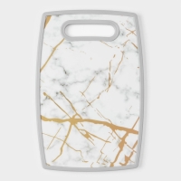 Доска разделочная Доляна &laquo;Мрамор и золото&raquo;, 30&times;20 см