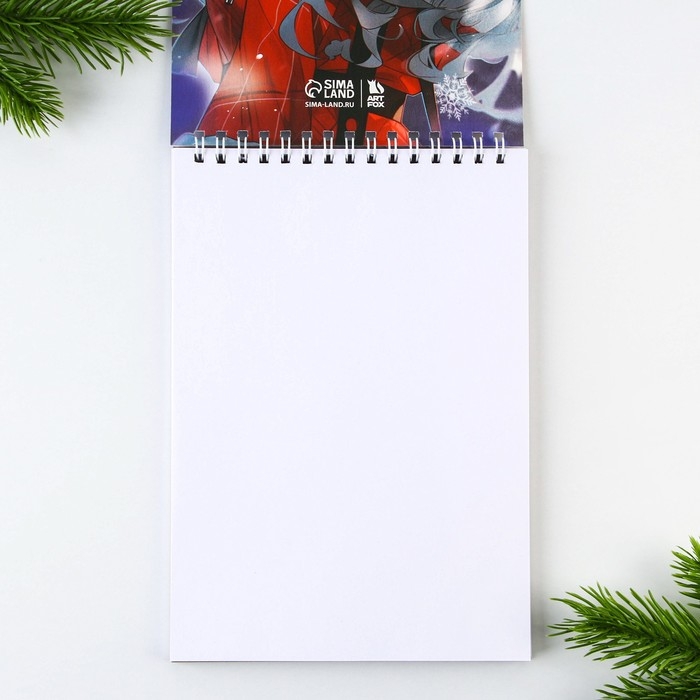 Новый год. Скетчбук А5 40 л в тонкой обл на гребне 100г/м2 &laquo;Аниме С новым Годом&raquo;