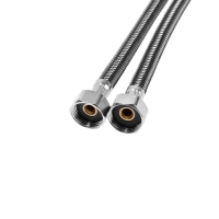 Подводка гибкая для смесителя ZEIN, фибро-нейлон, 1/2", М10, 50 см, набор 2 шт, черная Подводка гибкая для смесителя ZEIN, фибро-нейлон, 1/2", М10, 50 см, набор 2 шт, черная
