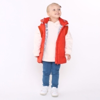 Жилет детский, цвет персик, рост 110 см