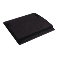 Органайзер кофр в багажник автомобиля LION, экокожа, соты, 50&times;30&times;30 см, черно-красный