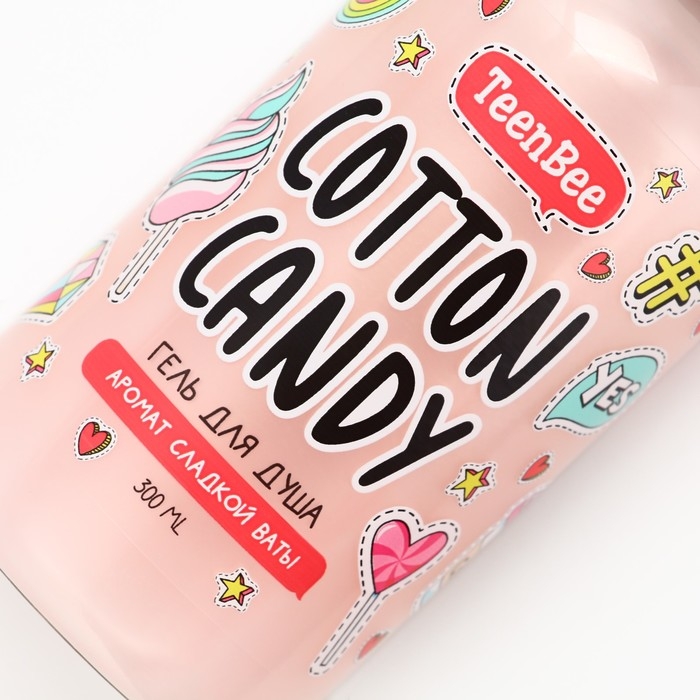 Гель для душа, увлажнение, 300 мл, аромат сладкой ваты, TeenBee Гель для душа, увлажнение, 300 мл, аромат сладкой ваты, TeenBee