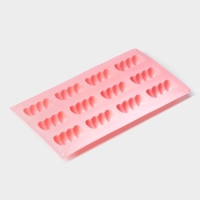 Форма для выпечки Доляна &laquo;Сладости. Бабл&raquo;, силикон, 12 ячеек, 28&times;16&times;2 см, цвет розовый