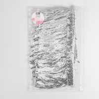 Тесьма с пайетками &laquo;Бахрома&raquo;, d = 3 мм, 10 см, 4,5 &plusmn; 0,5 м, цвет серебряный