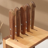 Подставка для ножей Adelica , береза, 18&times;13&times;30 см