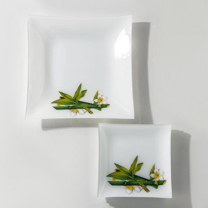 Набор блюд Доляна &laquo;Бамбук&raquo;, 7 предметов: 29,5 см 1 шт, 19,5 см 6 шт, подарочная упаковка