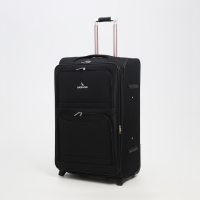 Чемодан большой 95 л (L), отдел на молнии, с расширением, кодовый замок, 3 колеса, 2 наружных кармана, цвет чёрный Чемодан большой 95 л (L), отдел на молнии, с расширением, кодовый замок, 3 колеса, 2 наружных кармана, цвет чёрный