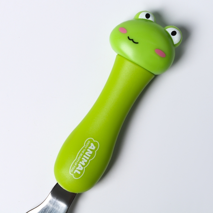 Набор детских столовых приборов в футляре &laquo;Лягушата&raquo;, вилка, ложка