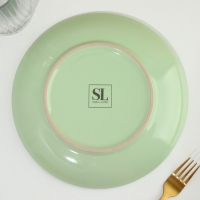 Тарелка керамическая &laquo;Авокадо&raquo;, 22.5 см, цвет зелёный