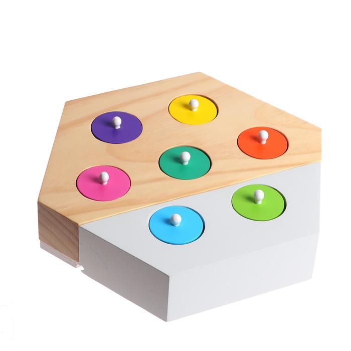 Развивающий набор цилиндров Монтессори, 30 &times; 30 &times; 5 см
