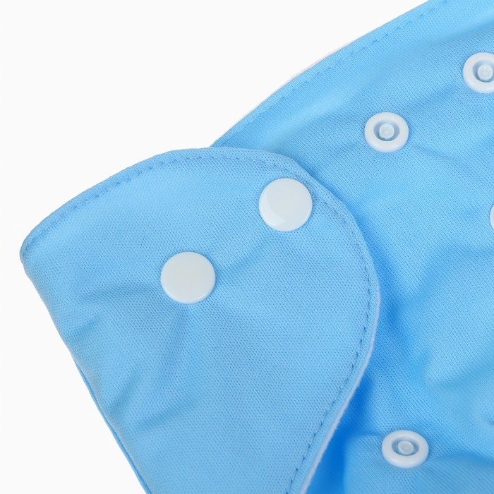 Многоразовый подгузник «Little baby», 3-15 кг, цвет голубой, Крошка Я Многоразовый подгузник «Little baby», 3-15 кг, цвет голубой, Крошка Я