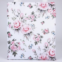 Сумка шопер &laquo;Розы&raquo;, 35х0.5х40 см, отд без молнии, без подклада, белая