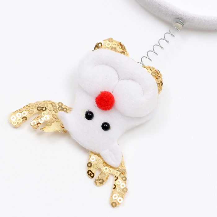 Новый год! Карнавальный ободок &laquo;Олень&raquo;, цвет золотой