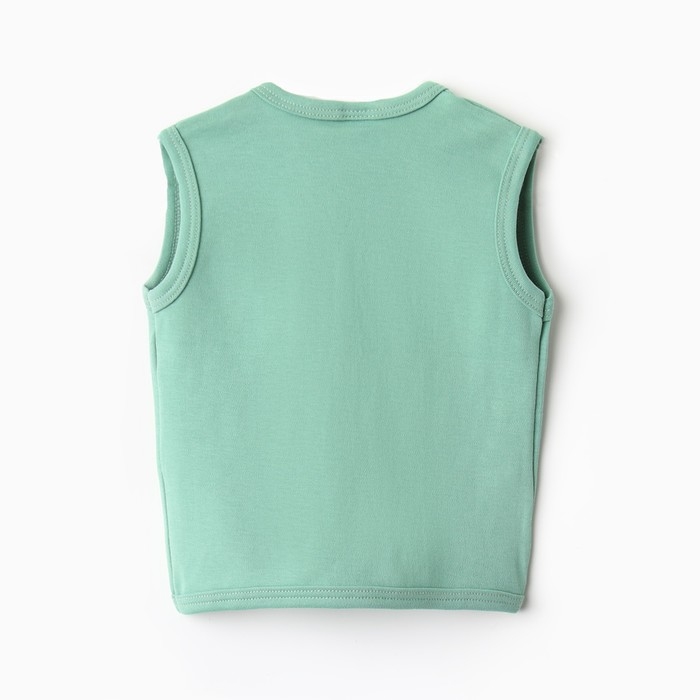 Жилет детский, цвет зеленый, рост 80 см