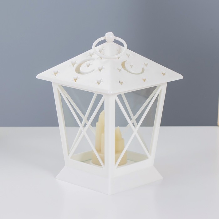 Ночник Ночник "Ночка" LED от батареек белый 11,5х11,5х16,5 см RISALUX