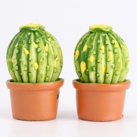 Миниатюра кукольная &laquo;Крупный кактус&raquo;, набор 2 шт., размер 1 шт. &mdash; 1,7 &times; 2,5 &times; 1,7 см